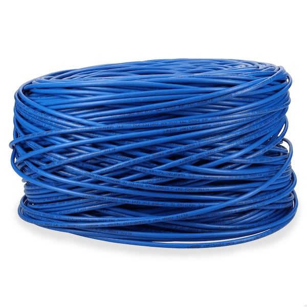 Add-On 1000FT NON-TERMINATED BLUE CAT6 UTP PLENUM-RATED SOLID COPPER PATCH CABLE ADD-CAT6USBULK1KP-BE - main